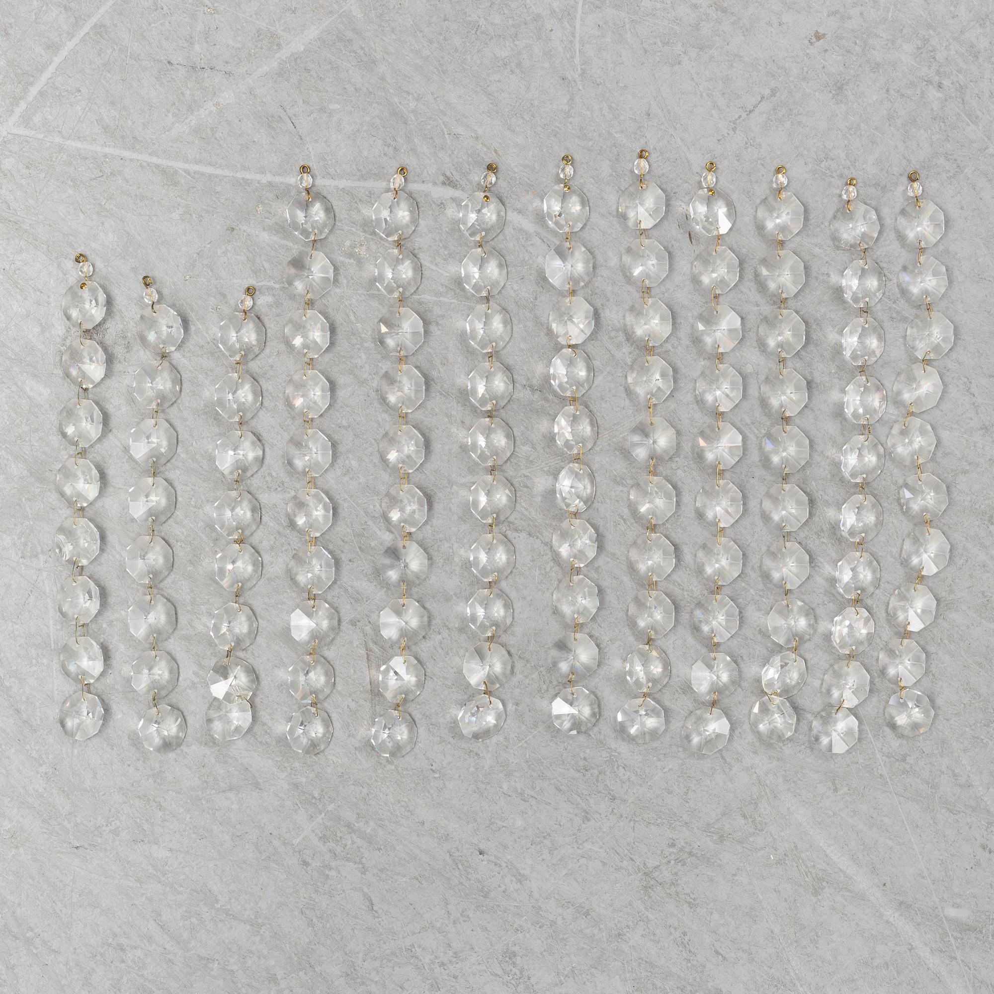 A J T Kalmar brass and glass ceiling light, second half of the 20th Century.