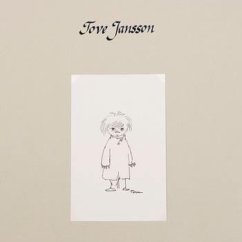 TOVE JANSSON, 4 tuschteckningar, sign Tove.