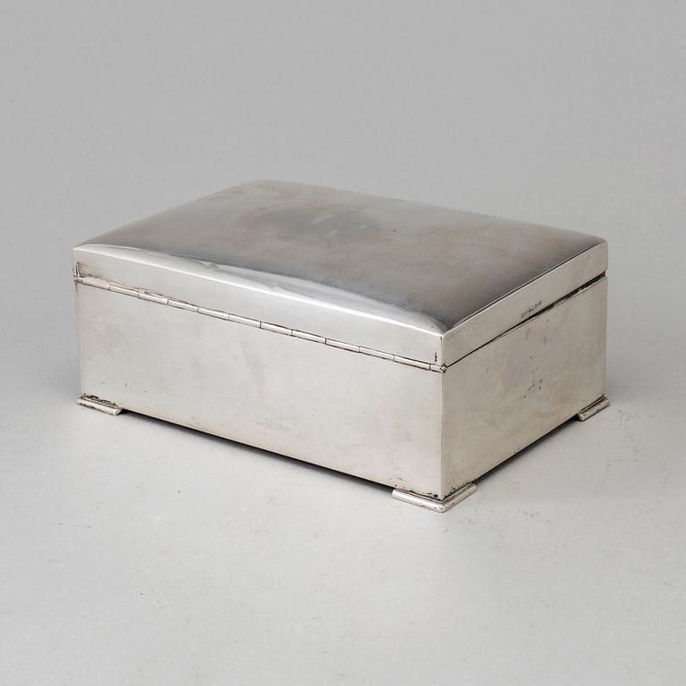 CG HALLBERG, skrin, silver, Stockholm, 1924.