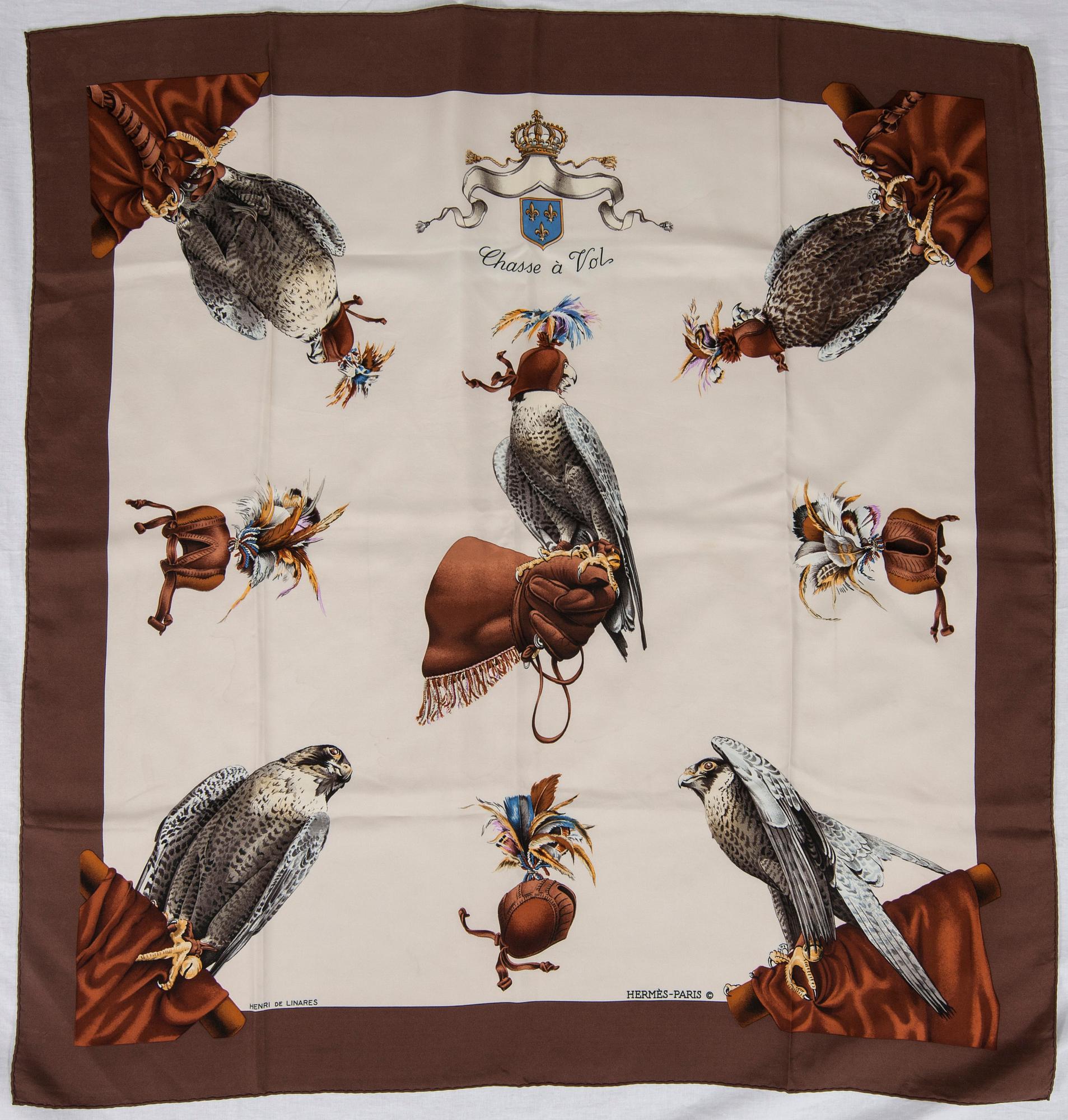 SCARF, "Chasse à Vol", Hermès.
