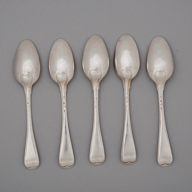 DESSERTSKEDAR, 5 st, av Arvid Floberg, Stockholm 1778.