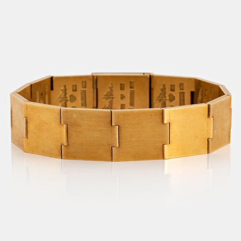 Wiwen Nilsson, armband, Lund 1963, 18K guld.