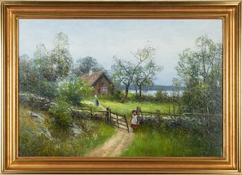 Severin Nilson, oil on canvas, signed.