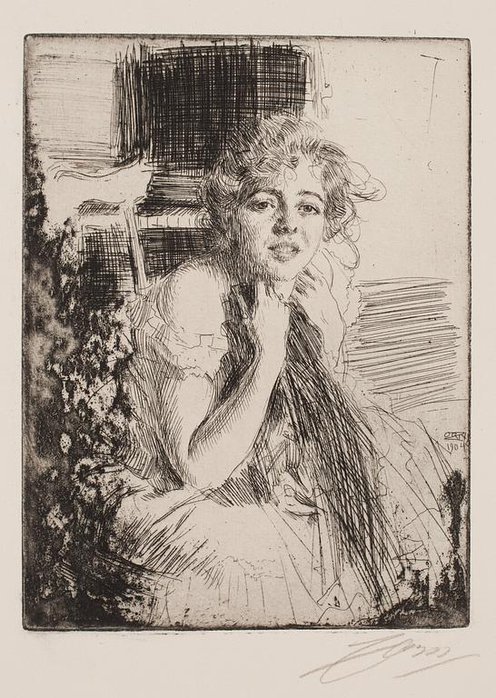 Anders Zorn, "Emma Rasmussen".