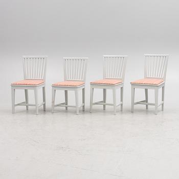 Four chairs, 19th century.