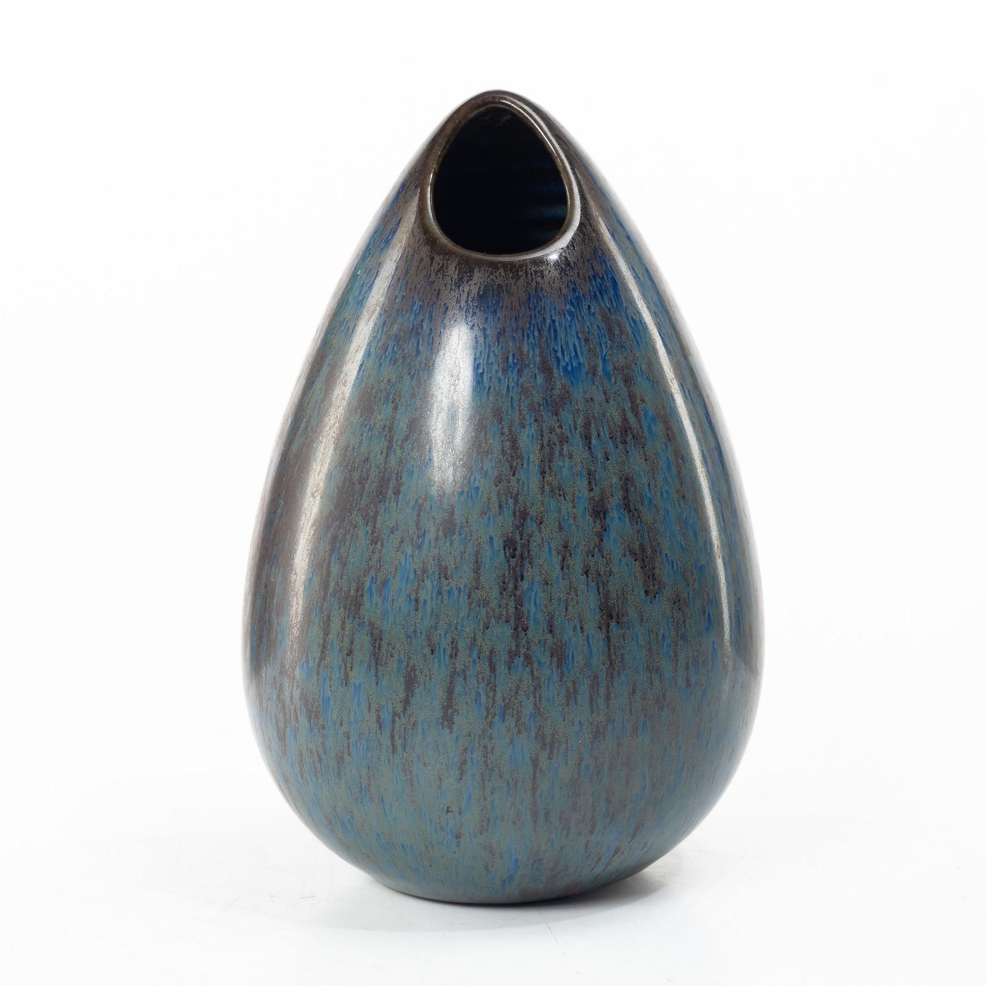 Stig Lindberg, a stoneware vase, “gnurgla”, Gustavsberg Studio 1956.