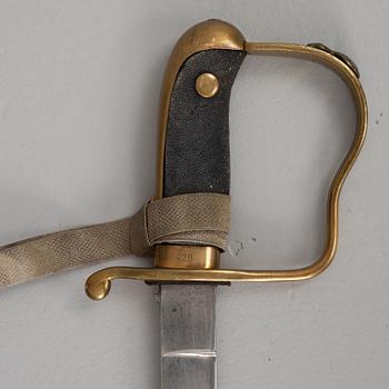Police sabre, early 20th century, with scabbard.
