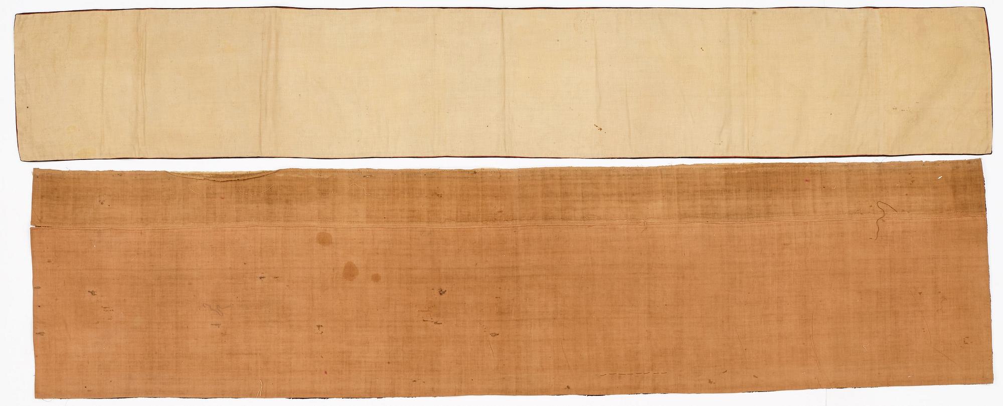 PARTI TEXTILIER, broderat siden. Qing dynastin.