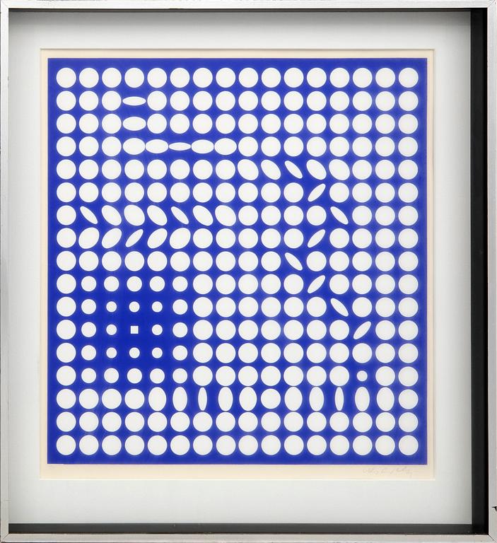 Victor Vasarely, silkscreen signed and numbered 17/50.