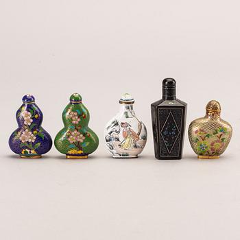 Snusflaskor 12 st Kina sen Qing 1900-tal.