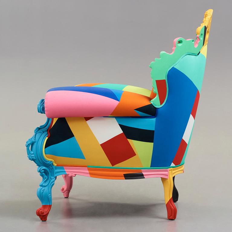 Alessandro Mendini, fåtölj "Proust-Geometrica", edition Cappellini, Italien.