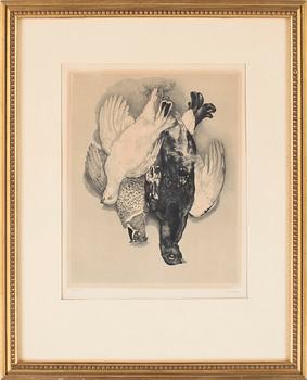 STIG BORGLIND, etsning, sign.