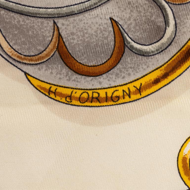 Hermès, a 'Festival' silk scarf.