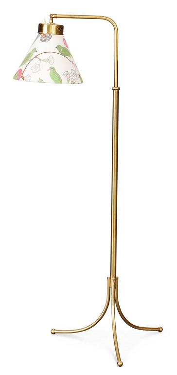 A Josef Frank brass floor lamp, Svenskt Tenn, model G 1842.