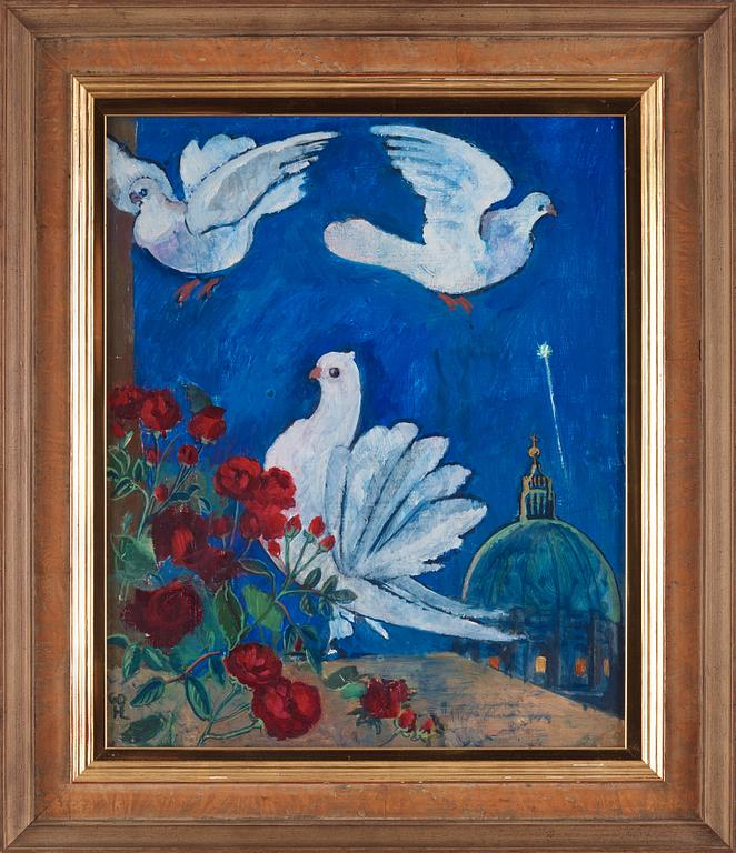 Hilding Linnqvist, Doves and roses.