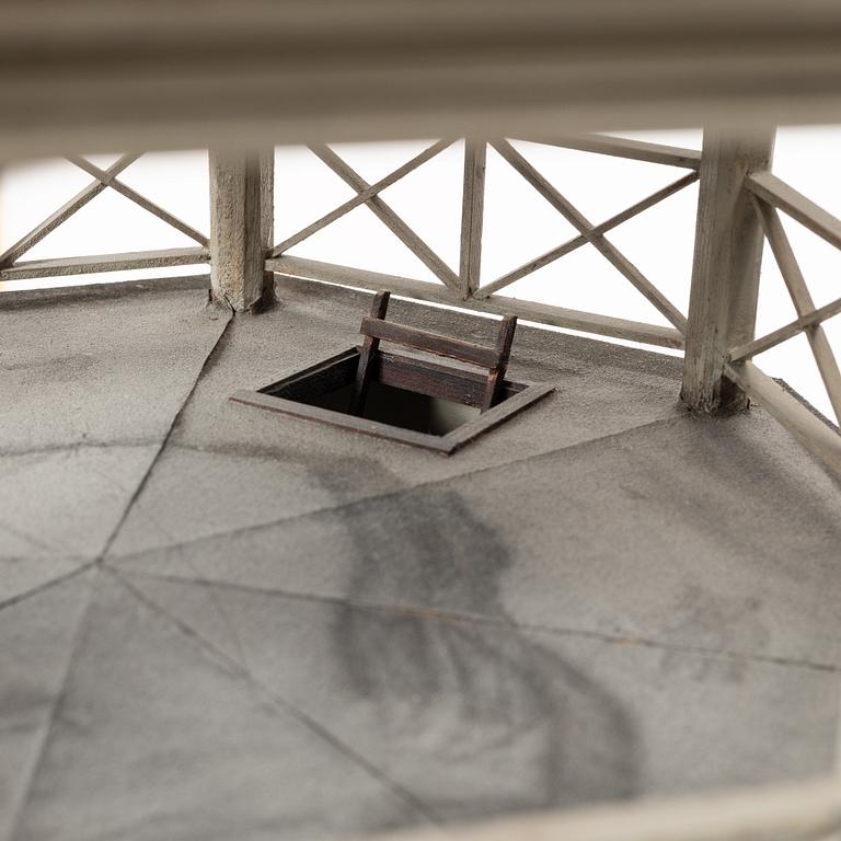 Göran Josephzohn, house model, depicting Wittrock's tower, Djurgården, Stockholm.