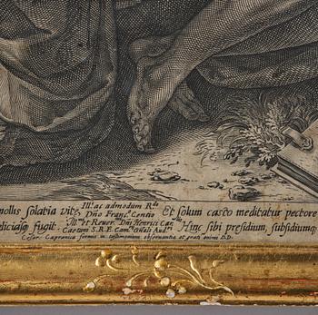 A Swedish rococo giltwood frame, later part 18th century.