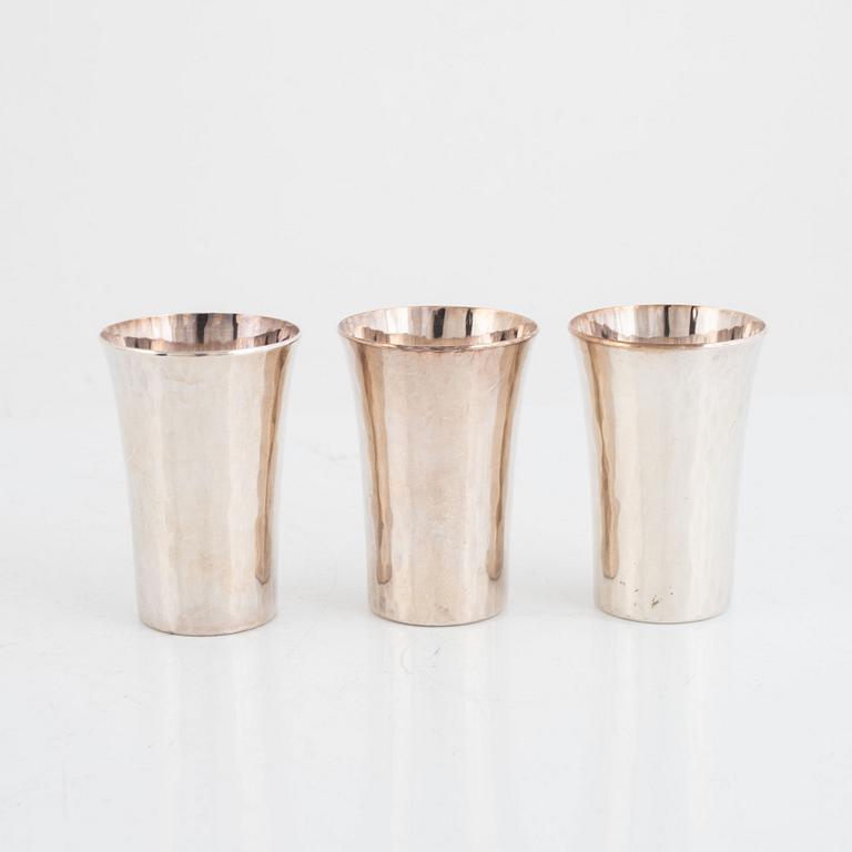 Eric Löfman, 6+1 silver beakers, KG Markströms, Uppsala 1973-77.