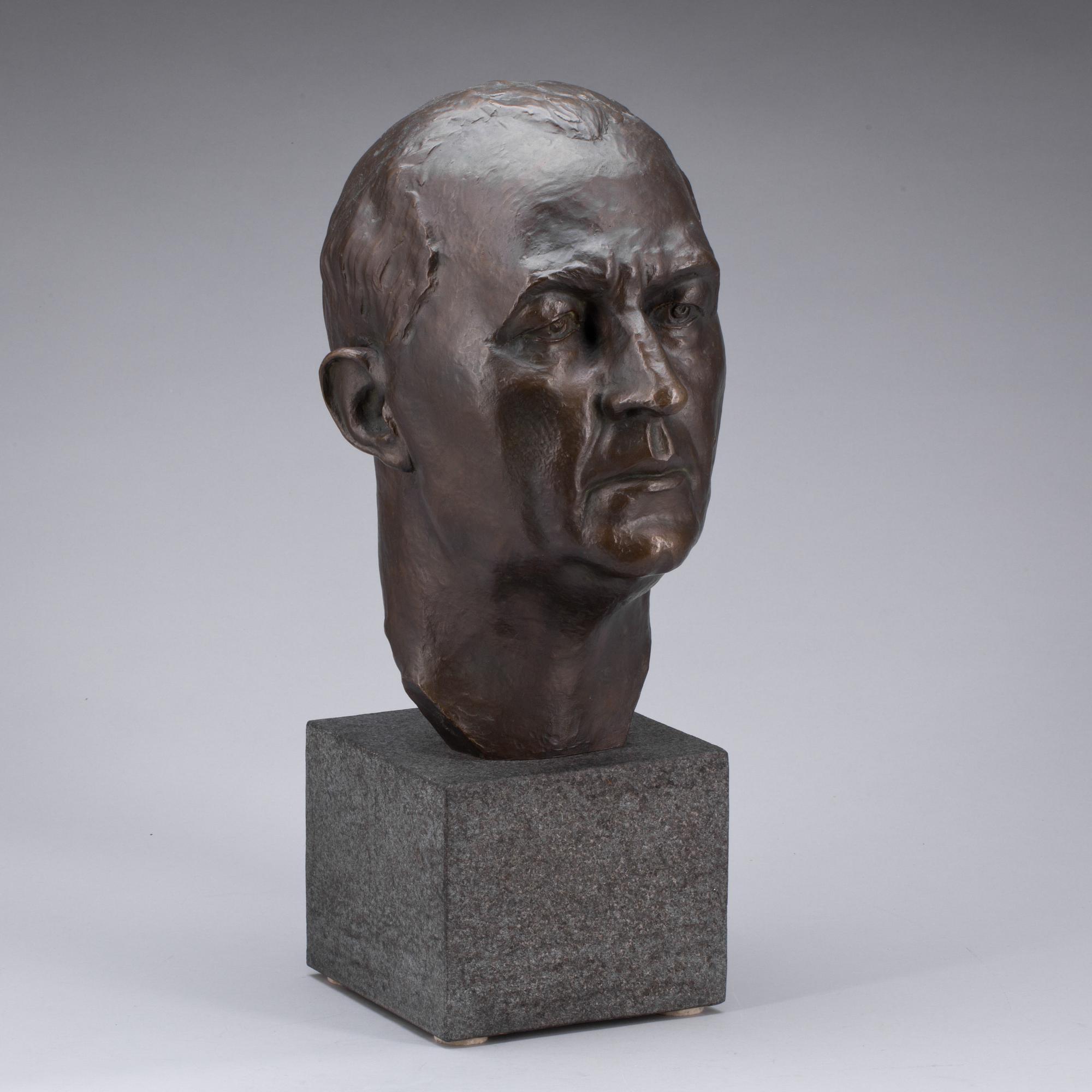 OSCAR JOHANNESSON, brons, signerad, gjutarstämplad Herman Bergman.