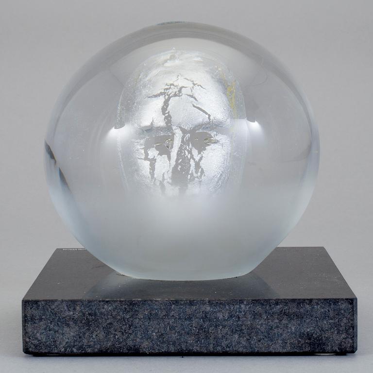 SKULPTUR, glas. Bertil Vallien, Kosta Boda, omkring 2000.
