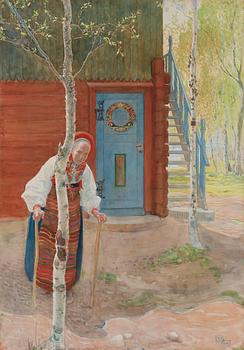 755. Carl Larsson, "Gumman i Maj månad".