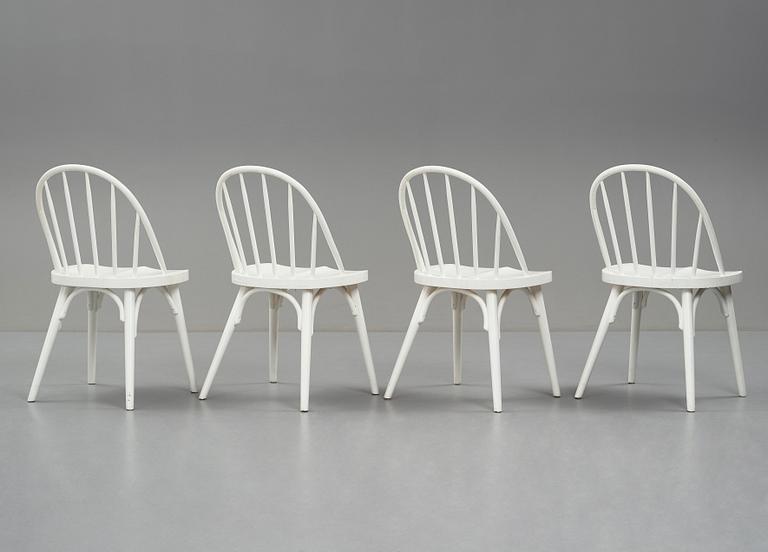 Uno Åhrén, a set of four chairs, Gemla, Sweden 1930's, provenance Estrid Ericson.