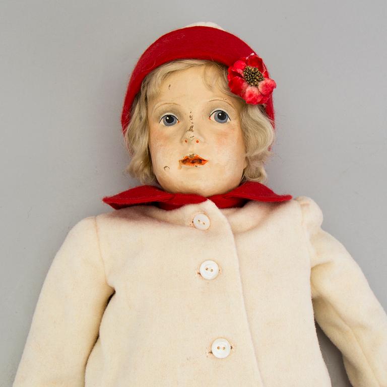 A doll, in the style of Dora Petzold, first half of the 20th century.