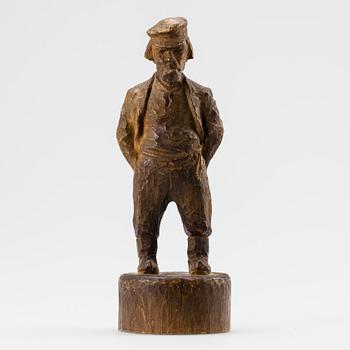 GUNNAR UOTILA, skulptur, trä, signerad och daterad 1942.