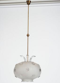 Harald Notini, taklampa, modell "11556", Arvid Böhlmarks Lampfabrik, 1940-tal.