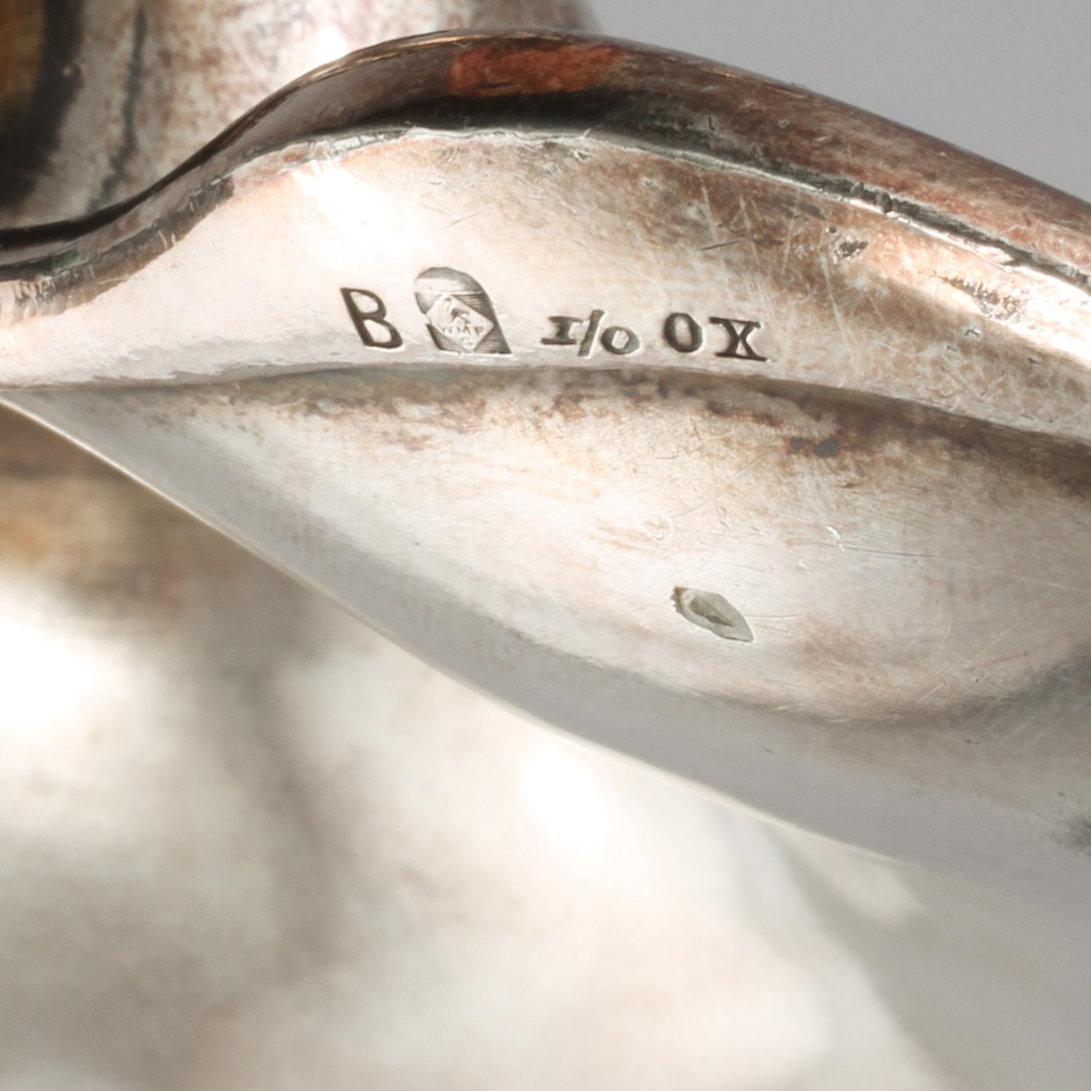 PARFYMBRÄNNARE, nysilver, WMF, Tyskland, jugend, 1900-talets början.