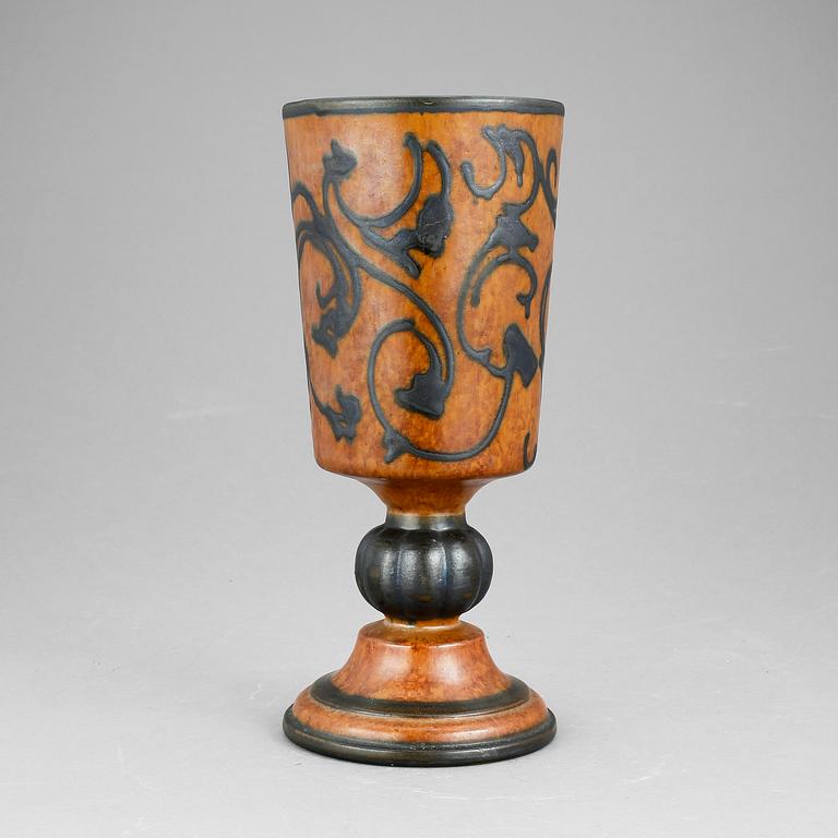 POKAL, fajans. Gabriel Burmeister, Gabriel, 1930-tal.