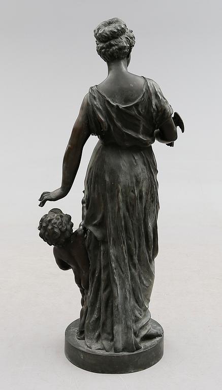 SKULPTUR, brons, "Stella", omkring år 1900.