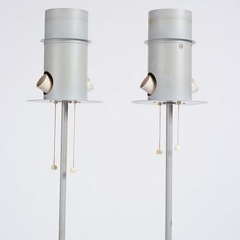 golvlampor 1 par, modell "15744", Arvid Böhlmarks Lampfabrik, 1950-tal.