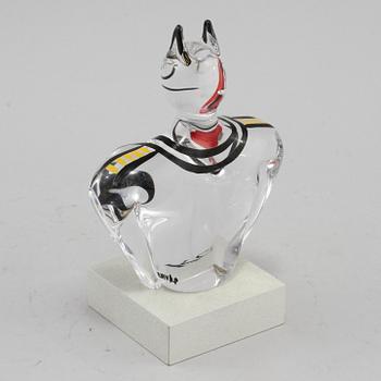 SKULPTUR, glas, Ulrica Hydman Vallien, signerad.