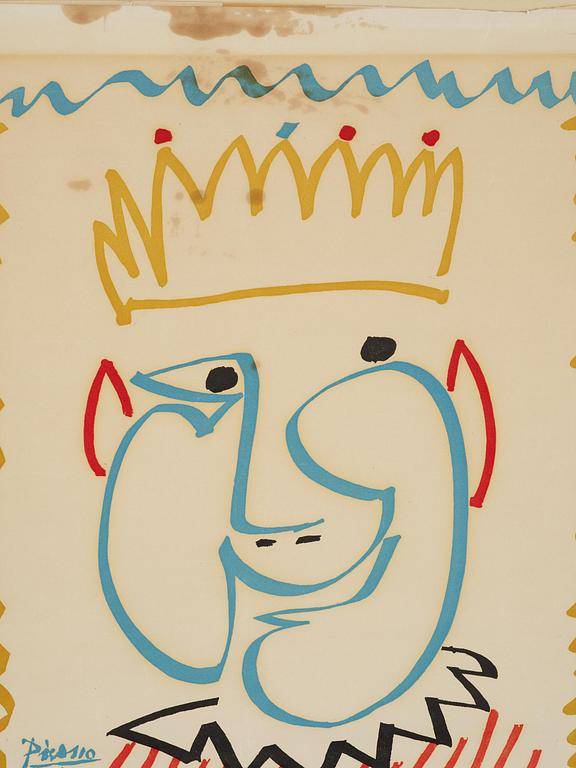 Pablo Picasso, "Tête de roi (Carnaval de Nice)".
