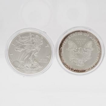 14 st 1oz mynt 999 silver.
