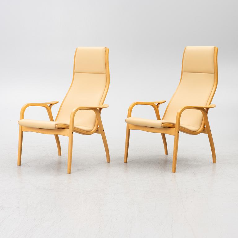 Yngve Ekström, Armchairs, a pair, "Lamino", Swedese, late 20th century.