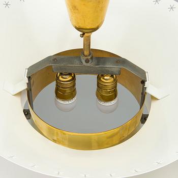 Paavo Tynell, a pair of ceiling lights, made to order, Taito, mid-20th century.