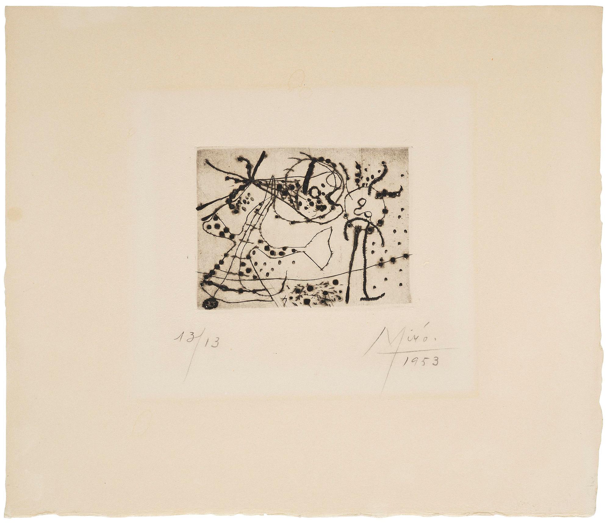 Joan Miró, ”Petite Gravure Noire”.