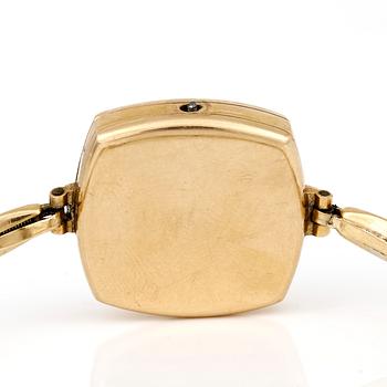 ARMBANDSUR, dam, 'Parant', 1900-tals mitt. 18K guld.