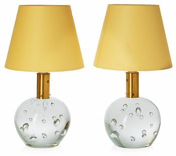 455. A pair of Josef Frank glass table lamps by Svenskt Tenn.