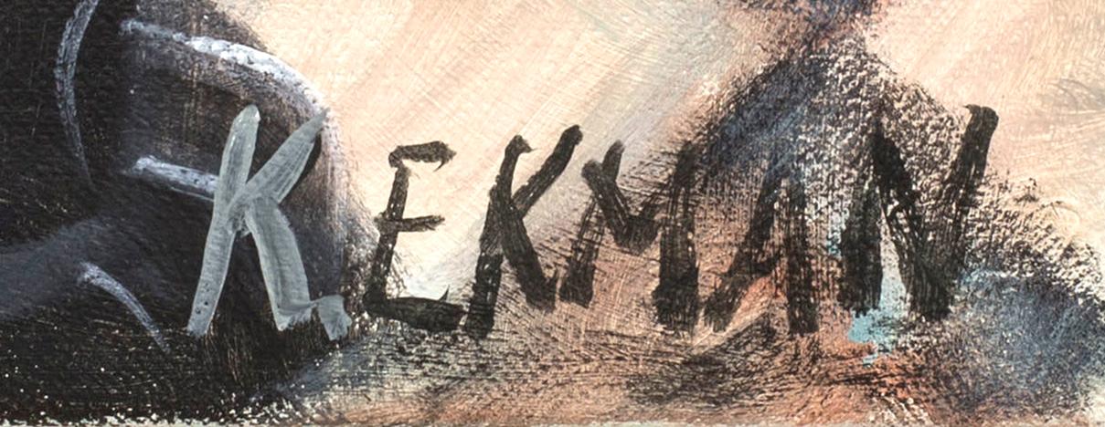 KRISTER EKMAN, olja på duk signerad.