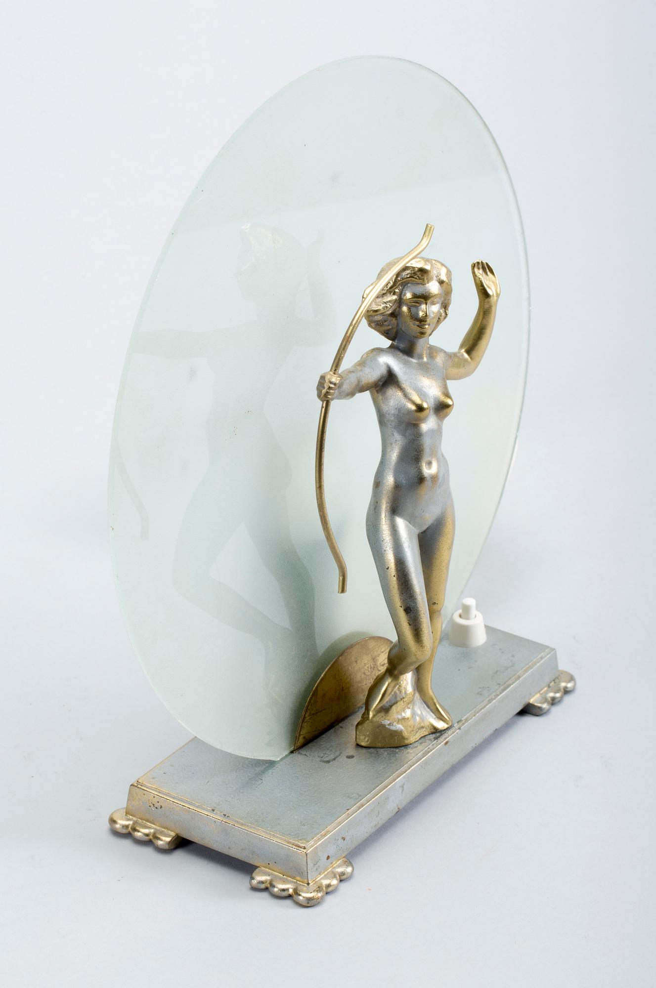 BORDSLAMPA, art deco, 1900-talets första hälft.
