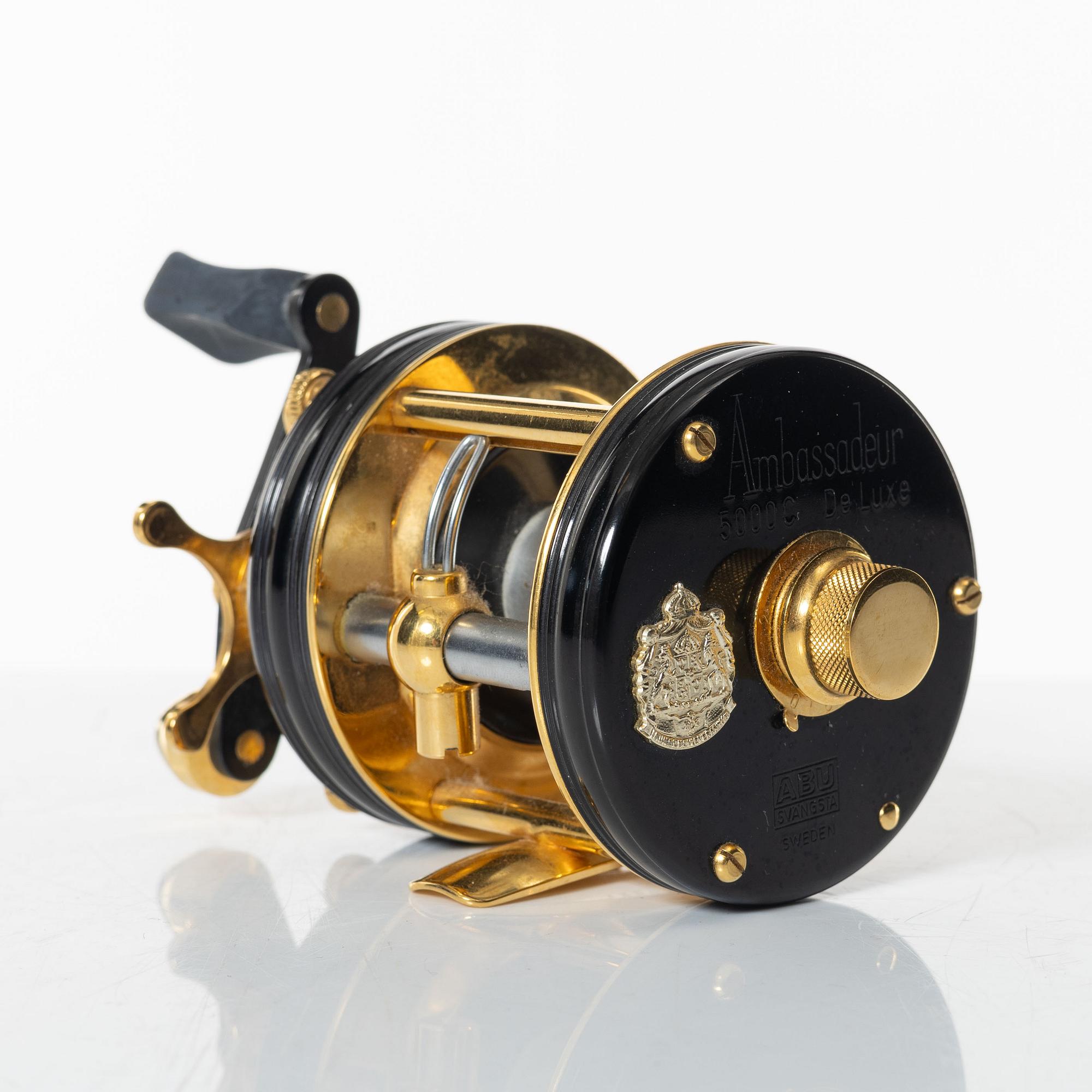 Fishing reel, Ambassadeur De Luxe 5000, ABU, Svängsta, Sweden.