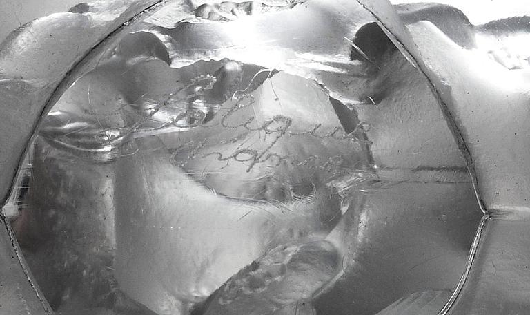 LJUSSTAKAR, 4 st, glas, Lalique, Frankrike, 1900-tal. Sign.