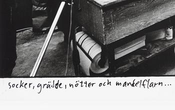 Carl Johan De Geer, "Socker, grädde, nötter och mandelflarn..." (Tårtan).
