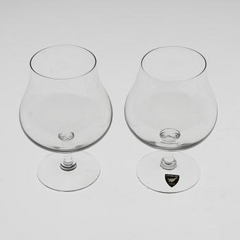 ORREFORS, konjakskupor, 16 st, glas, 1900-talets sista kvartal.