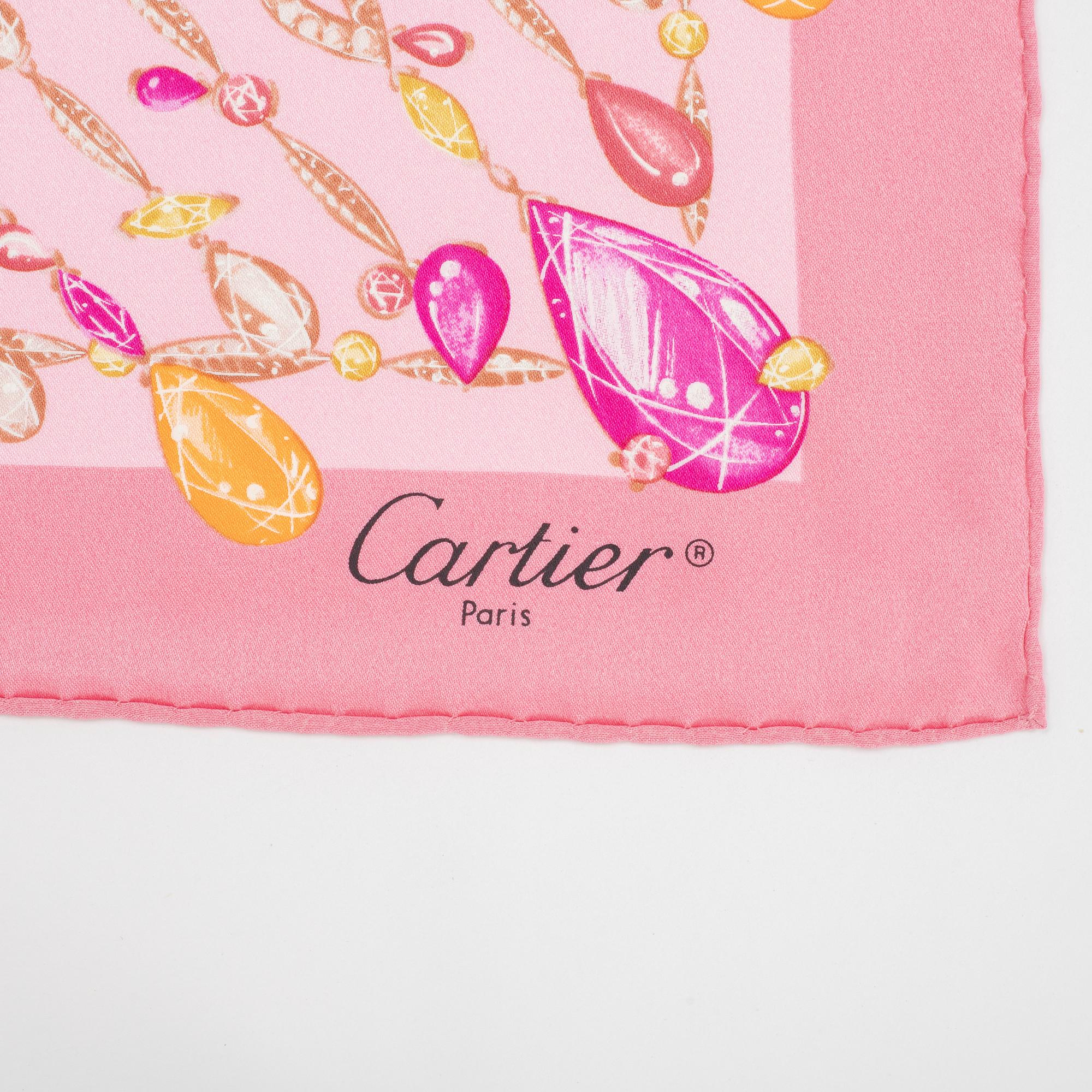 Cartier, scarf.