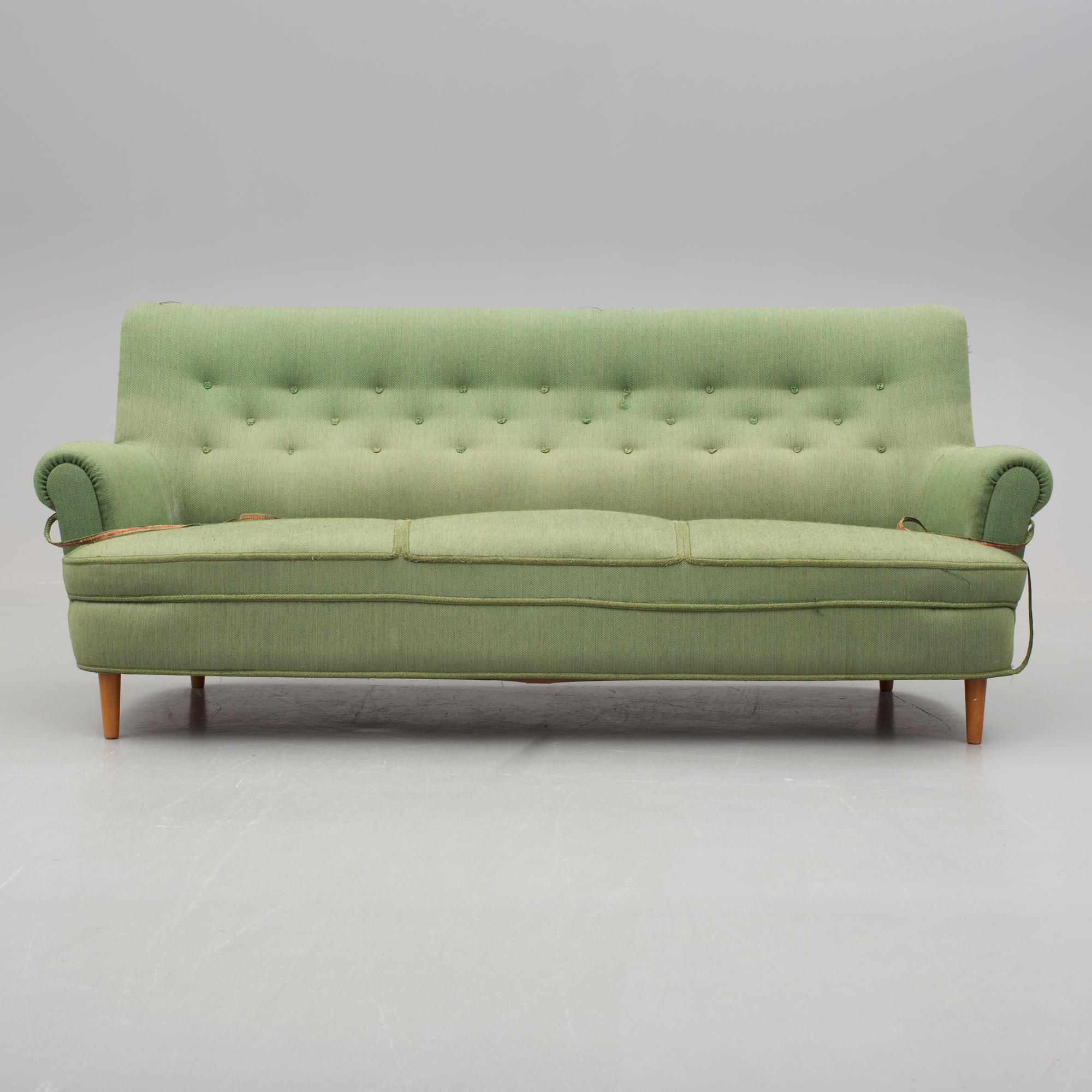 SOFFA, "Hemmakväll" Carl Malmsten, omkring 1900-talets mitt.