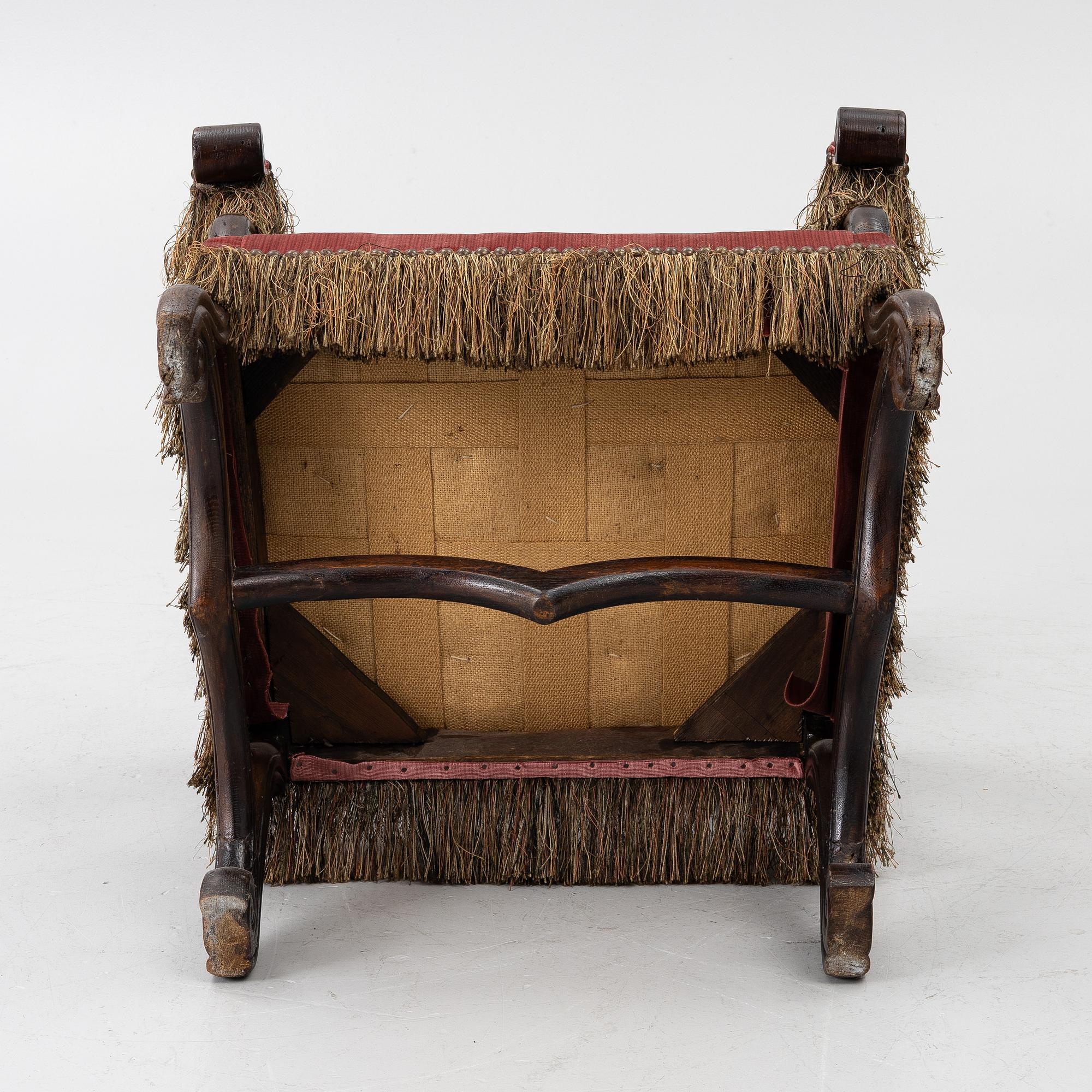 An armchair, 19th century.